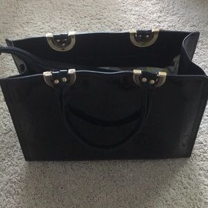Black Plastic Handbag